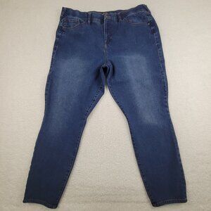 True Religion Jennie Curvy Jeans Womens 38 Blue High Rise Super Skinny Stretch